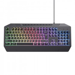 TECLADO TRUST GAMING GXT 836 EVOCX ILUMINACION LED ANTI-GHOSTING 12 TECLAS MULTI USB 249·