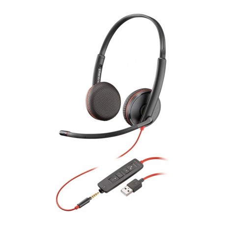 AURICULARES CON MICRO Poly/HP Blackwire 3225 USB-A  Estereo -DESPRECINTADO