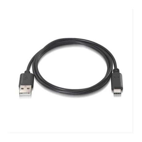 CABLE USB 2.0 3A, TIPO C USB-C/M-A/M 1M NEGRO NANOCABLE