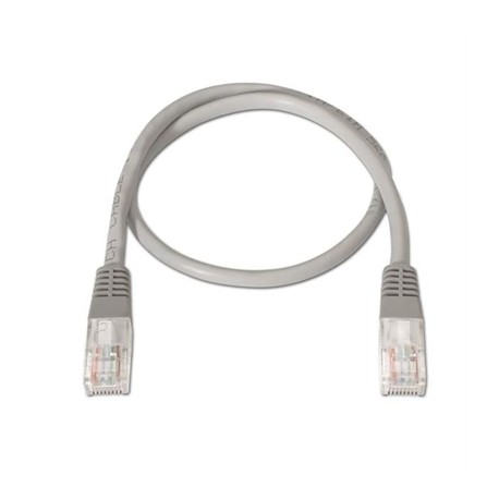 CABLE RED LATIGUILLO RJ45 CAT.6 UTP AWG24,0.3M GRIS NANOCALBLE